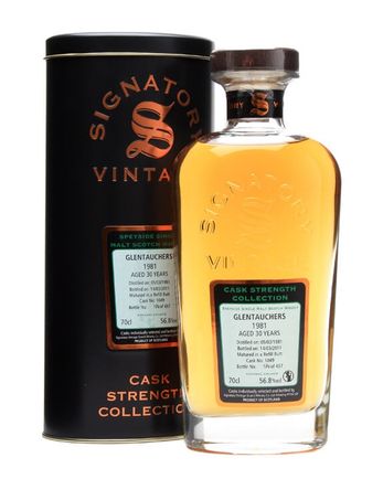 Glentauchers 1981 30 Jahre alt Cask #1049 Signatory Cask Strength Collection