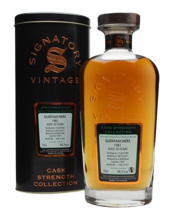 Glentauchers 1981 30 Jahre alt Cask #1057 Signatory Cask Strength Collection