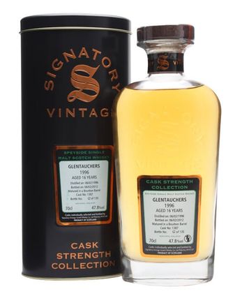 Glentauchers 1996 16 Jahre alt Cask #1387 Signatory Cask Strength Collection
