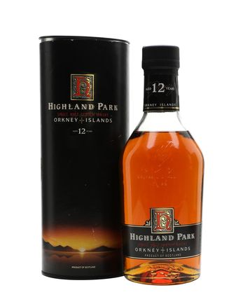 Highland Park 12 Jahre alt Bottled 1990s (sunset packaging)