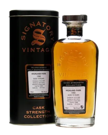 Highland Park 1990 19 Jahre alt Sherry Butt #15696 Signatory Cask Strength Collection