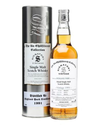 Highland Park 1991 20 Jahre alt Un Chillfiltered Signatory Un-Chillfiltered Collection
