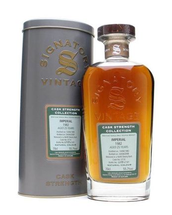 Imperial 1982 25 Jahre alt Sherry Cask 3716 Signatory Cask Strength Collection
