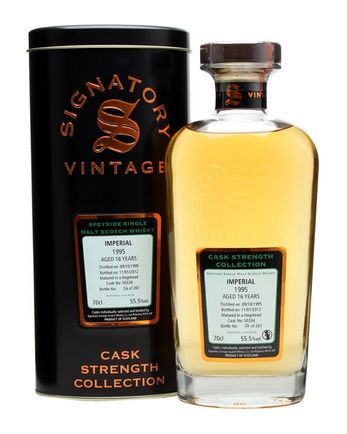 Imperial 1995 16 Jahre alt Cask #50334 Signatory Cask Strength Collection
