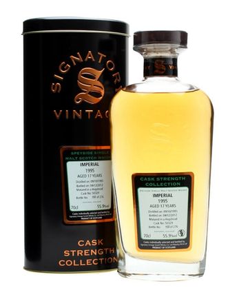 Imperial 1995 17 Jahre alt Cask #50329 Signatory Cask Strength Collection