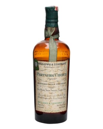 Bellow's Partner's Choice 20 Jahre alt Irish Bottled 1930s
