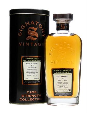 Rare Ayrshire Ladyburn 1975 36 Jahre alt Cask #563 Signatory Cask Strength Collection
