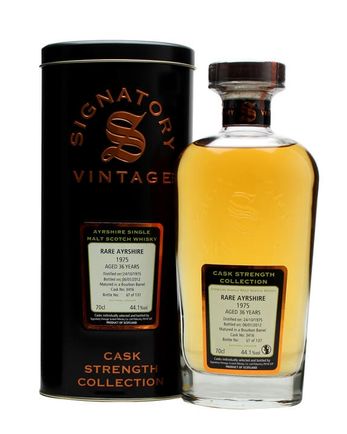 Rare Ayrshire Ladyburn 1975 36 Jahre alt Cask #3416 Signatory Cask Strength Collection