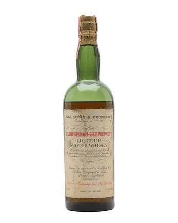 Longmorn Glenlivet 12 Jahre alt Bellows Bottled 1930s