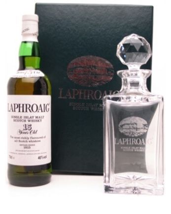 Laphroaig 15 Jahre alt With Crystal Decanter