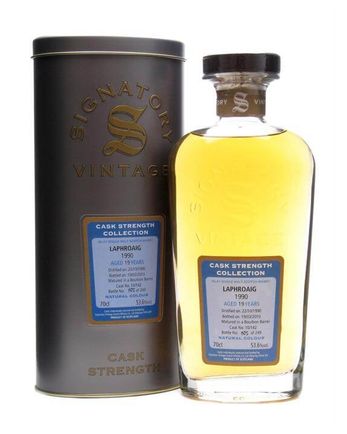 Laphroaig 1990 19 Jahre alt Cask 10 142 Signatory Cask Strength Collection
