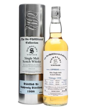 Laphroaig 1998 14 Jahre alt Casks #700165+6 Signatory Un-Chillfiltered Collection
