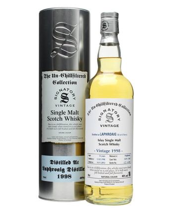 Laphroaig 1998 14 Jahre alt Cask #5559+60 Signatory Un-chillfiltered Collection