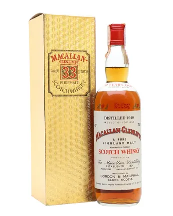 Macallan Glenlivet 1940 33 Jahre alt Sherry Cask Gordon & Macphail