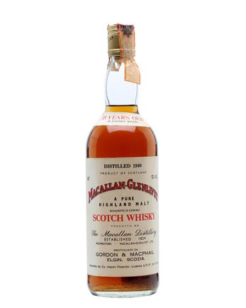 Macallan Glenlivet 1940 35 Jahre alt Sherrywood Gordon & Macphail