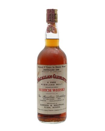 Macallan Glenlivet 1940 37 Jahre alt Sherry Cask G M Gordon & Macphail