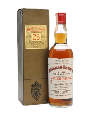 Macallan Glenlivet 1949 25 Jahre alt Sherrywood G M Gordon & Macphail