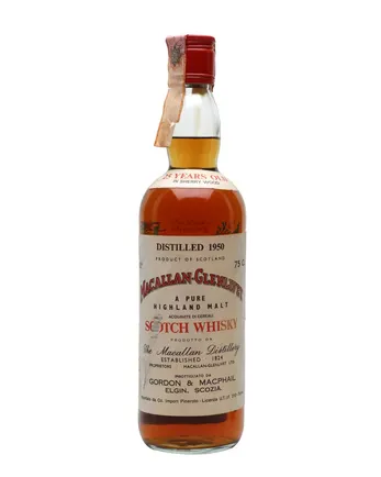 Macallan Glenlivet 1950 25 Jahre alt Gordon & Macphail