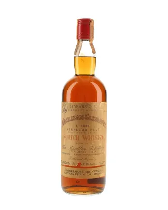 Macallan Glenlivet 25 Jahre alt Odeon Import Bottled 1960s Gordon & Macphail