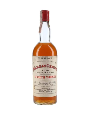 Macallan Glenlivet 33 Jahre alt Bottled 1970s Gordon & Macphail