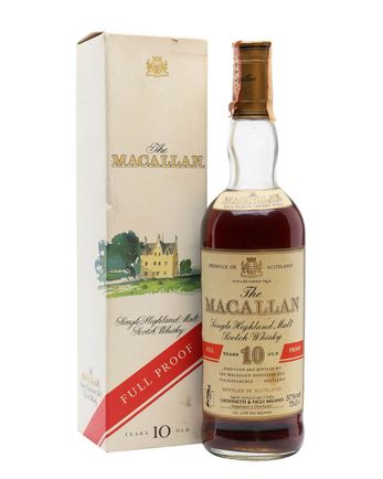 Macallan 10 Jahre alt Full Proof Bottled 1990s