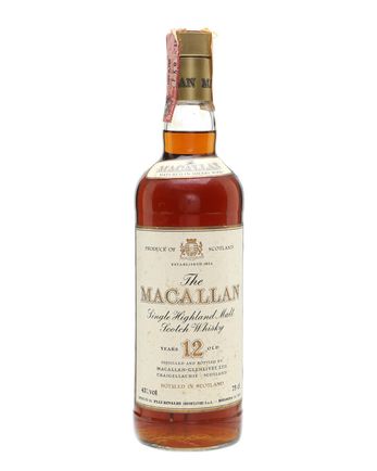 Macallan 12 Jahre alt Bottled 1980s Screwcap 43 100cl