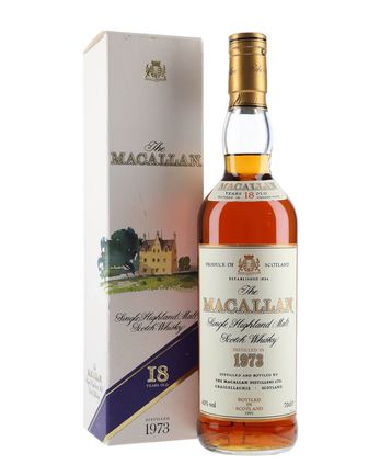 Macallan 1973 18 Jahre alt Vintage Label