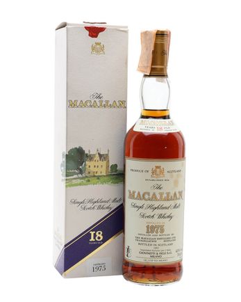 Macallan 1975 18 Jahre alt Vintage Label