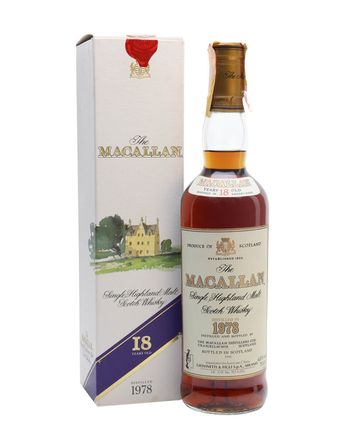Macallan 1978 18 Jahre alt Vintage Label