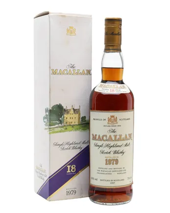 Macallan 1979 18 Jahre alt Vintage Label
