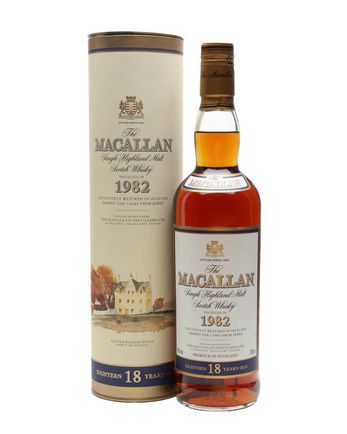 Macallan 1982 18 Jahre alt Vintage Label