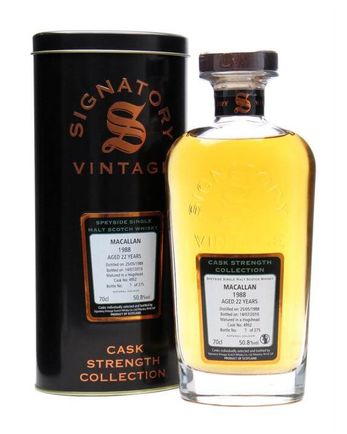 Macallan 1988 22 Jahre alt Cask #4952 Signatory Cask Strength Collection