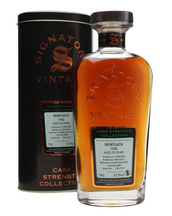 Mortlach 1990 20 Jahre alt Cask #6069 Signatory Cask Strength Collection