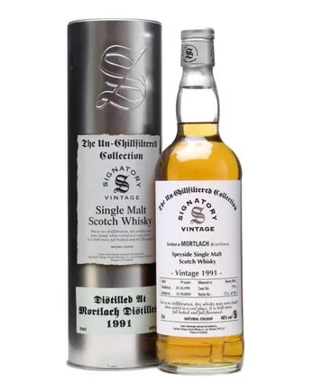 Mortlach 1991 19 Jahre alt Sherry Butt #7710 Signatory Un-Chillfiltered Collection