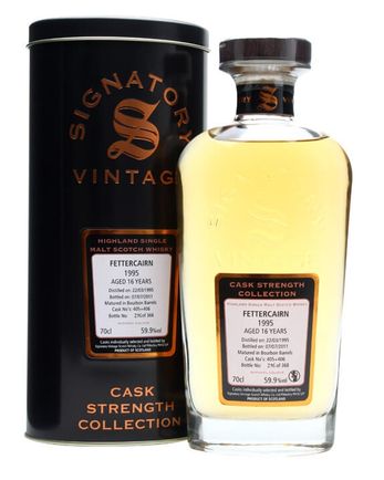 Fettercairn 1995 16 Jahre alt Casks #405+6 Signatory Cask Strength Collection