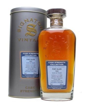Port Ellen 1982 25 Jahre alt Sherry Cask Signatory Cask Strength Collection Bottled 2007