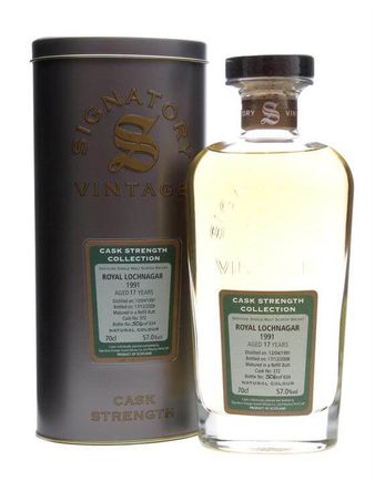 Royal Lochnagar 1991 17 Jahre alt Signatory Cask Strength Collection