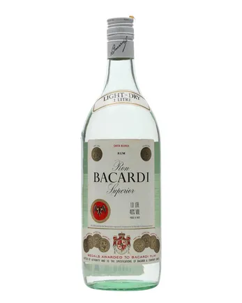 Bacardi Superior Rum Brazil Bottled 1980s