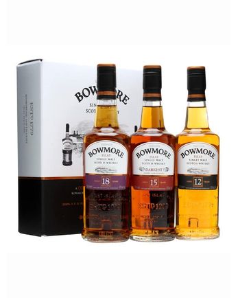 Bowmore Gift Pack 12 Jahre alt 15 Jahre alt 18 Jahre alt