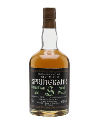 Springbank 1973 18 Jahre alt Rum Butt Cadenhead's