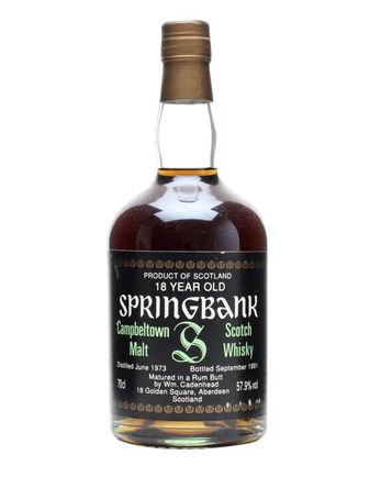 Springbank 1973 18 Jahre alt Rum Butt Cadenhead's 75cl