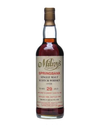 Springbank 1966 29 Jahre alt Sherry Cask Milroy's