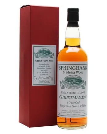 Springbank 8 Jahre alt Madeira Wood Bottled Christmas 2004
