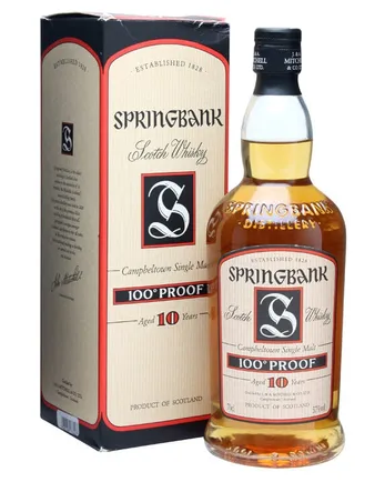 Springbank 10 Jahre alt 100 Proof Old Presentation