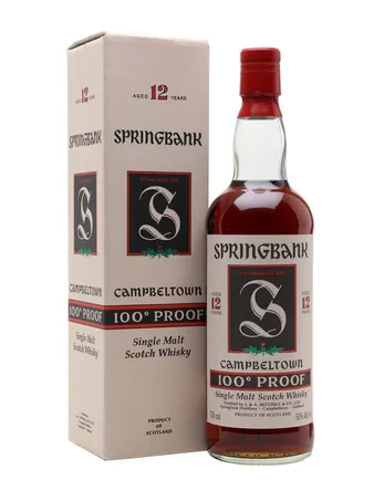 Springbank 12 Jahre alt 100 Proof Bottled 1990s 75cl