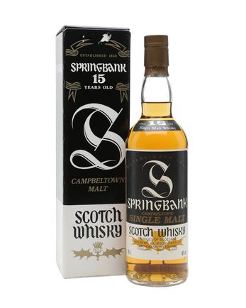 Springbank 15 Jahre alt Tall Black Label Bottled 1990s