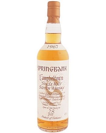 Springbank 1967 28 Jahre alt White Label