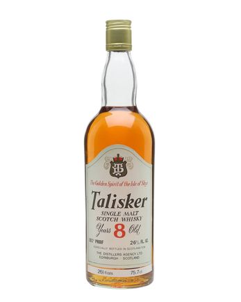 Talisker 8 Jahre alt Clear Glass Bottled 1970s