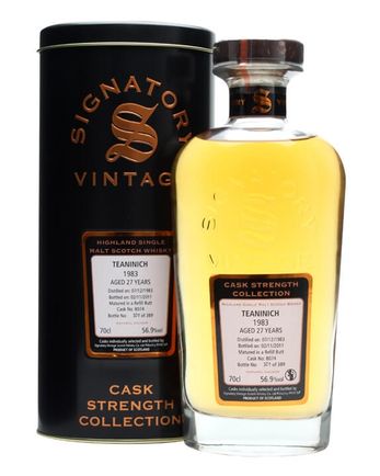 Teaninich 1983 27 Jahre alt Sherry Butt #8074 Signatory Cask Strength Collection
