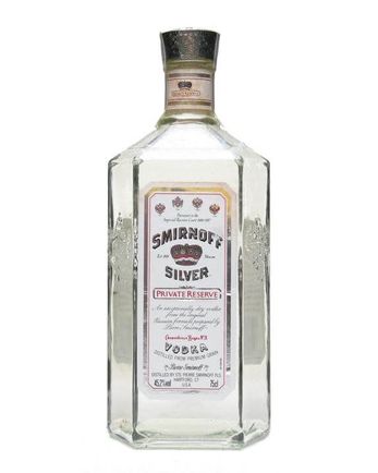 Smirnoff Silver Private Reserve Vodka Bottled 1970s